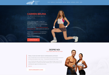 Portofoliu Website de prezentare Fitness - APPS Fit Studio
