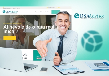 Portofoliu Website de Prezentare Companie de Consultanta Financiara – DSA Advisor