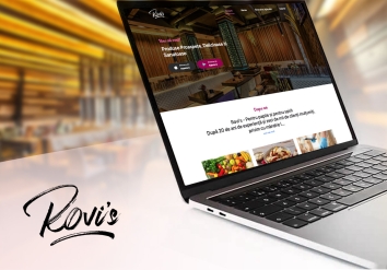 Portofoliu Rovi`s Bar - Landing page de prezentare aplicatie mobile