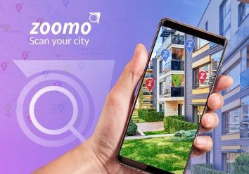 Portofoliu Zoomo Scan Your City - Aplicatie mobile pentru cautare proprietati imobiliare prin realitate augmentata