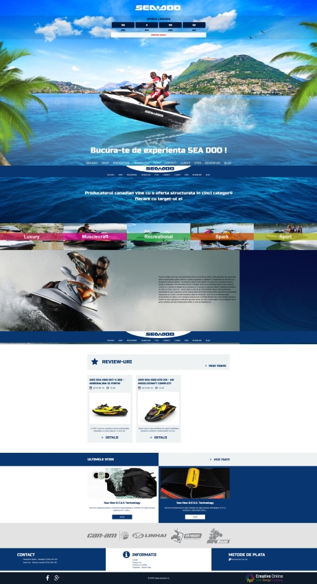 Magazin online comercializare skijet-uri - Sea Doo