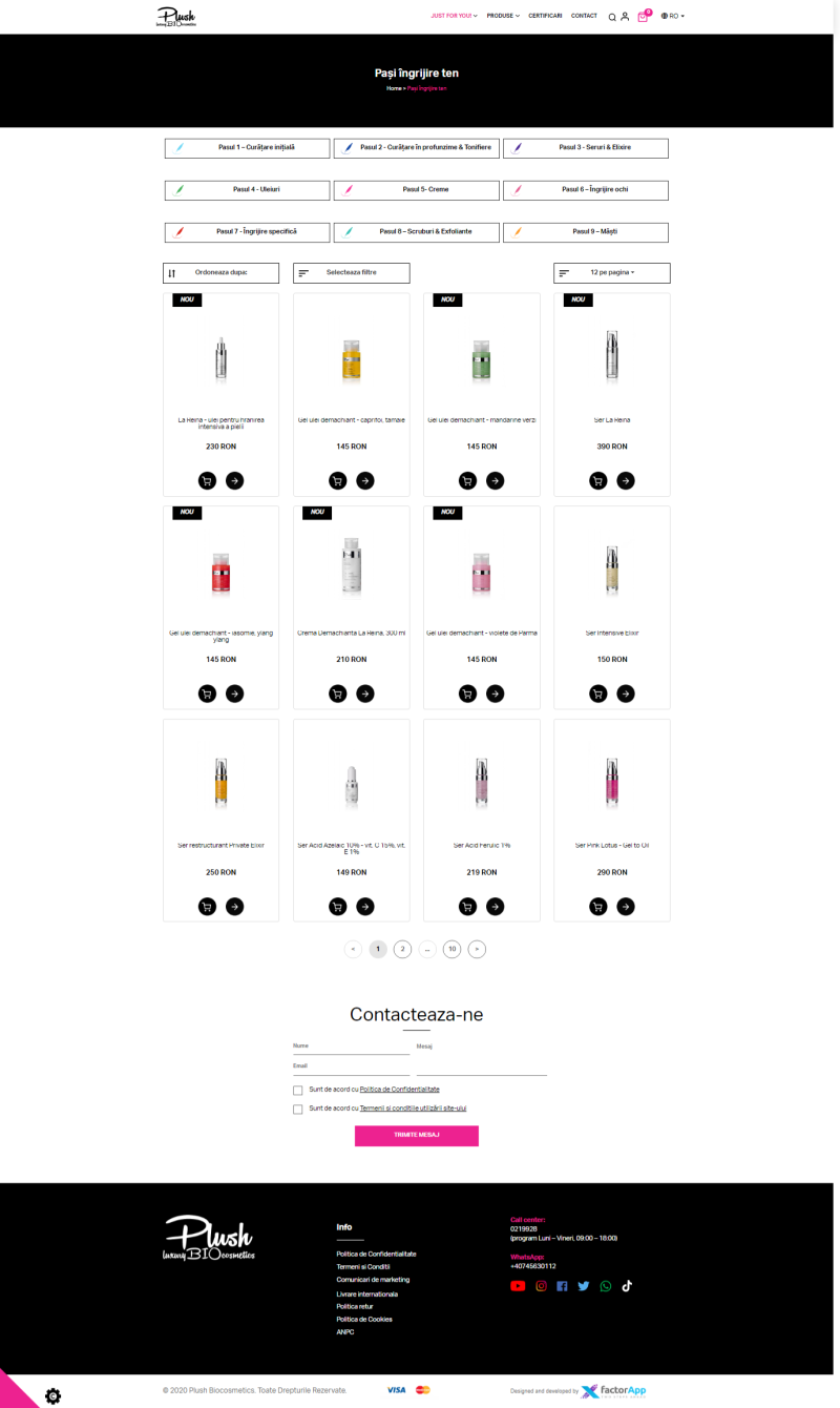 Plush Biocosmetics - Online shop for cosmetic products