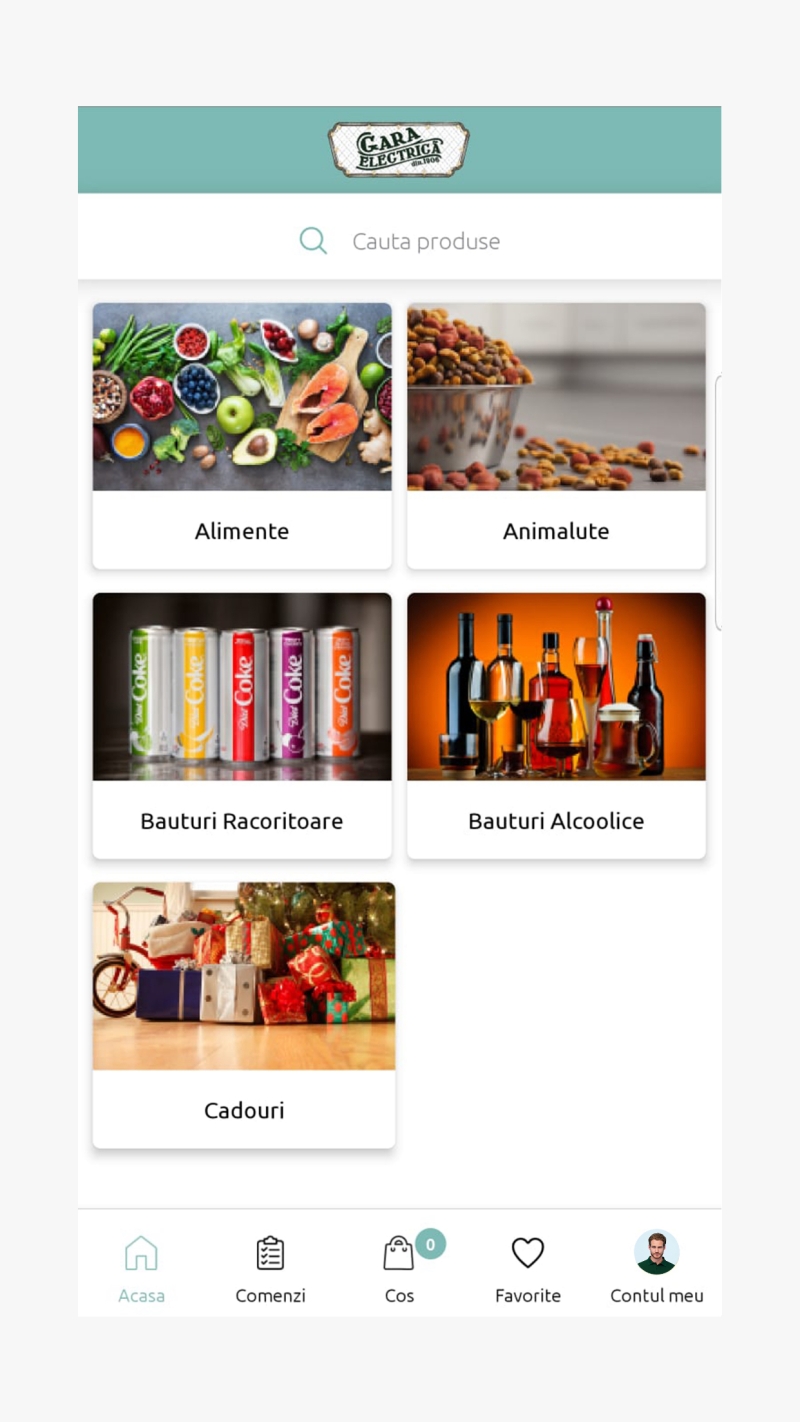 Non-Stop Podgoria Arad - Aplicatie mobile pentru comenzi produse alimentare din supermarket