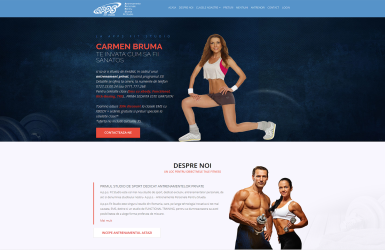 Website de prezentare Fitness - APPS Fit Studio