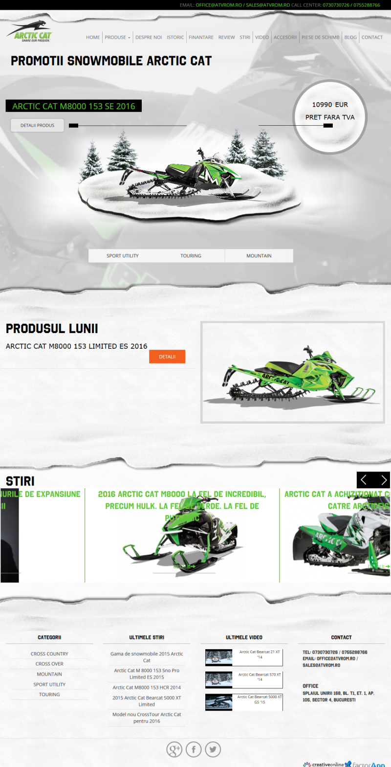 Magazin Online Snowmobile Arctic Cat