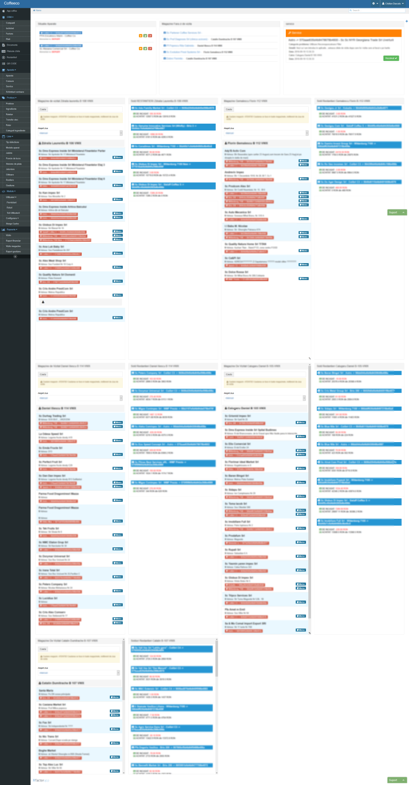 Management application of cofee consumption by scanning the QR CODE