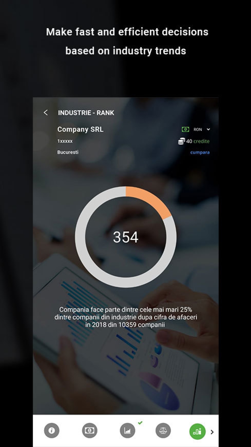 KeysFinder - Mobile app for checking in real-time information about Romanian companies 