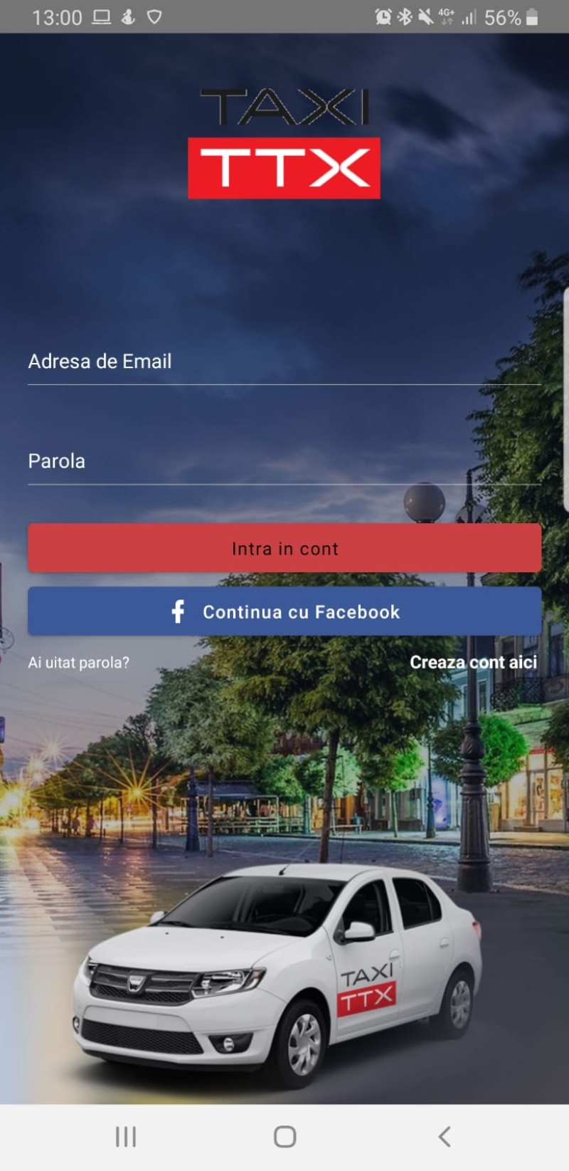 Mobile app for ordering a taxi online - Taxi TTX
