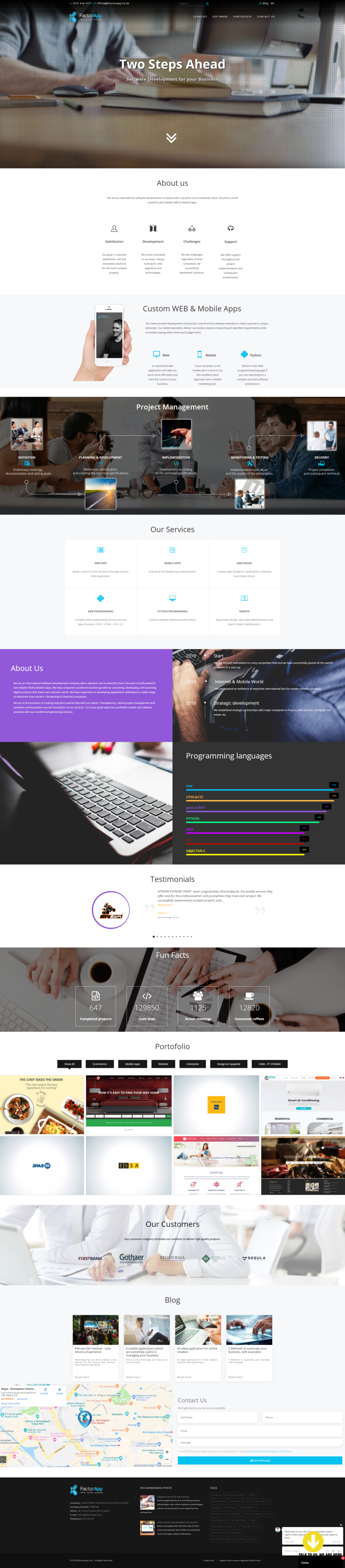 XFactorApp - Presentation Website of Programming Services