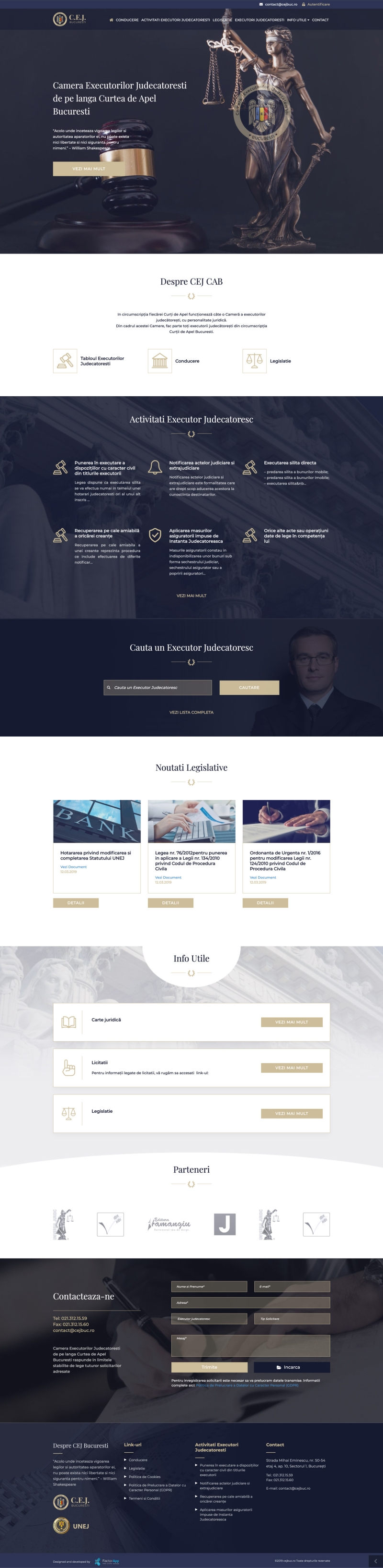 Website & Web App - CEJ Bucharest