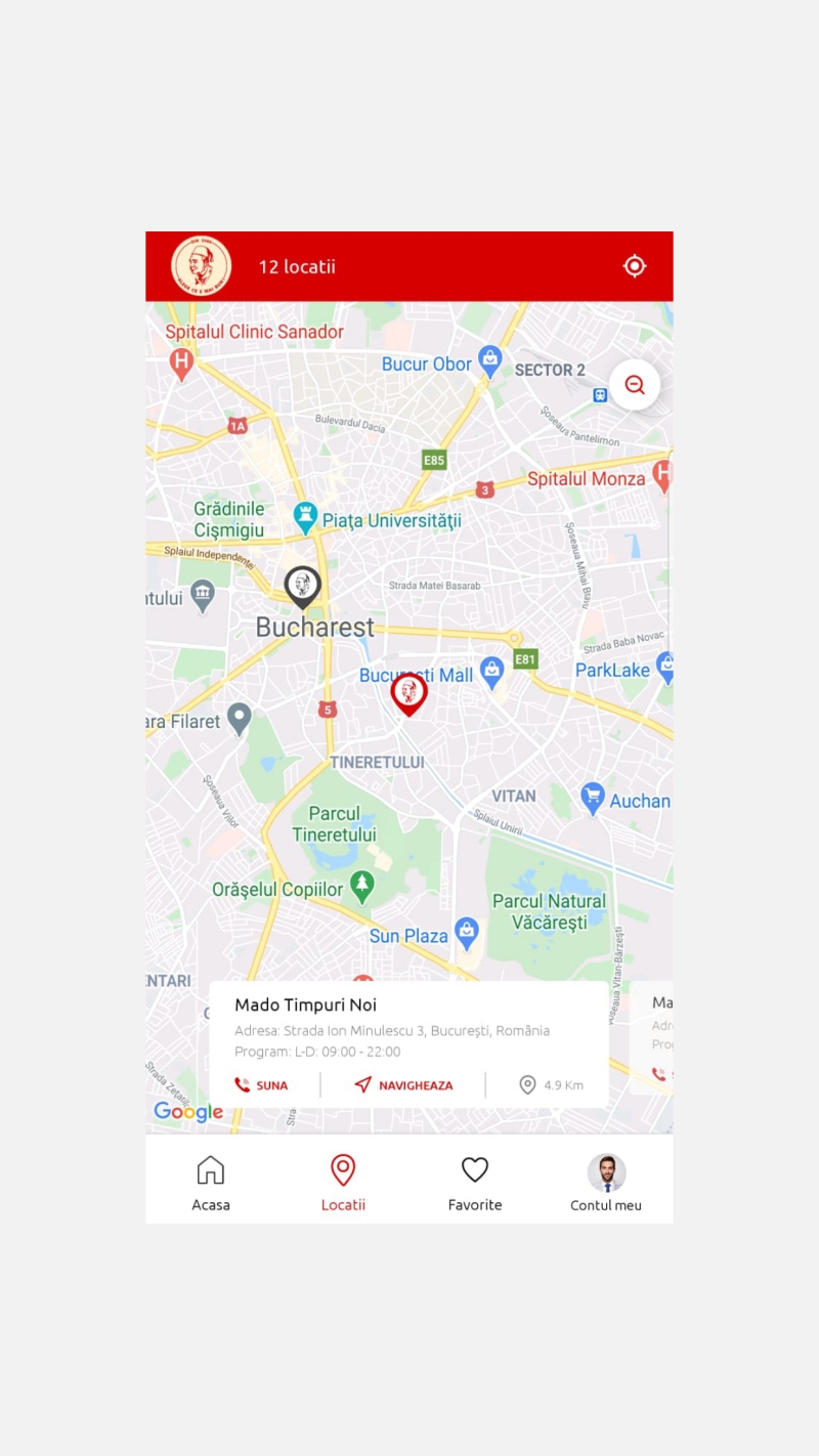 Mado - Mobile application for restaurant menu presentation