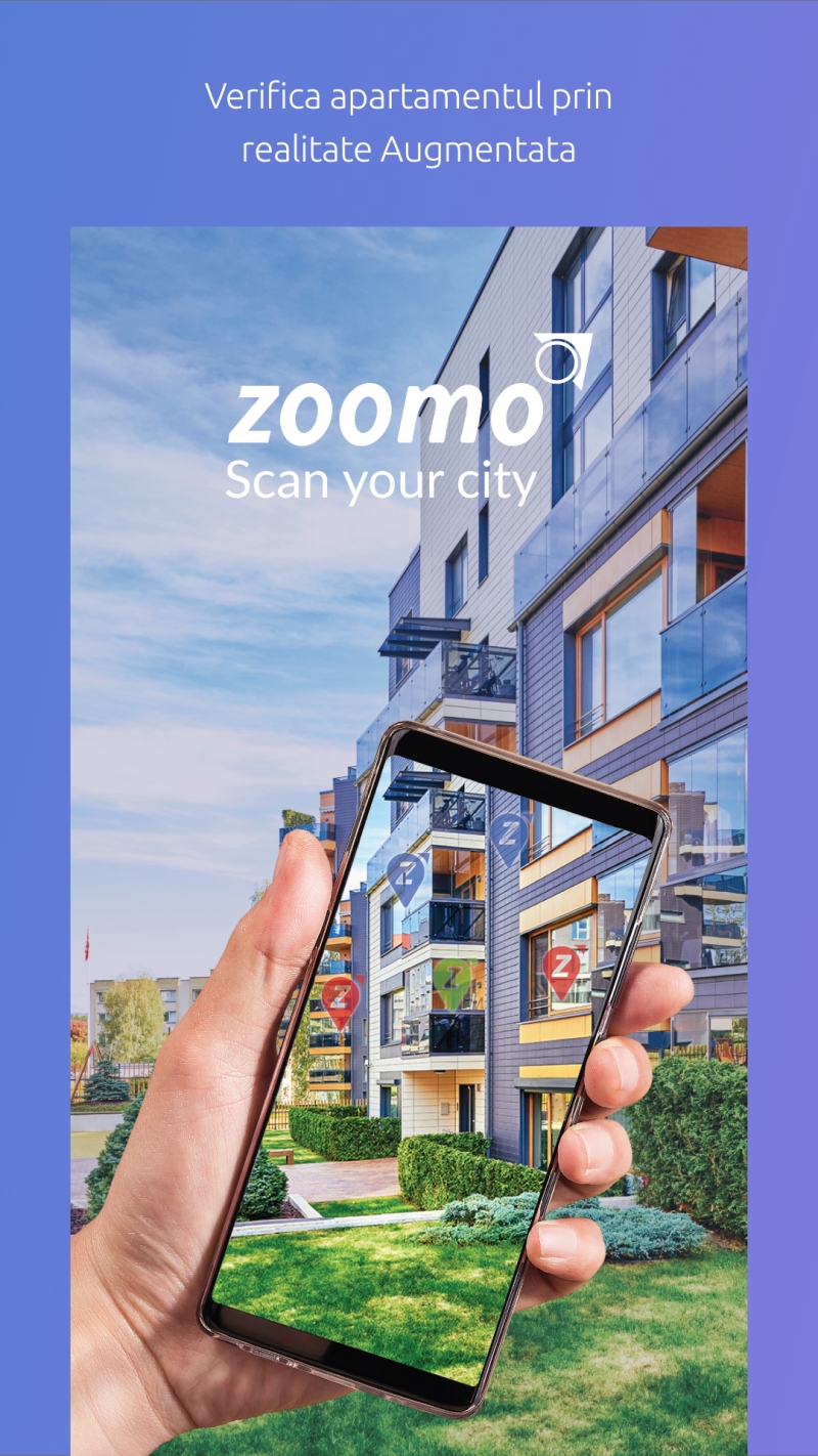 Zoomo Scan Your City - Aplicatie mobile pentru cautare proprietati imobiliare prin realitate augmentata