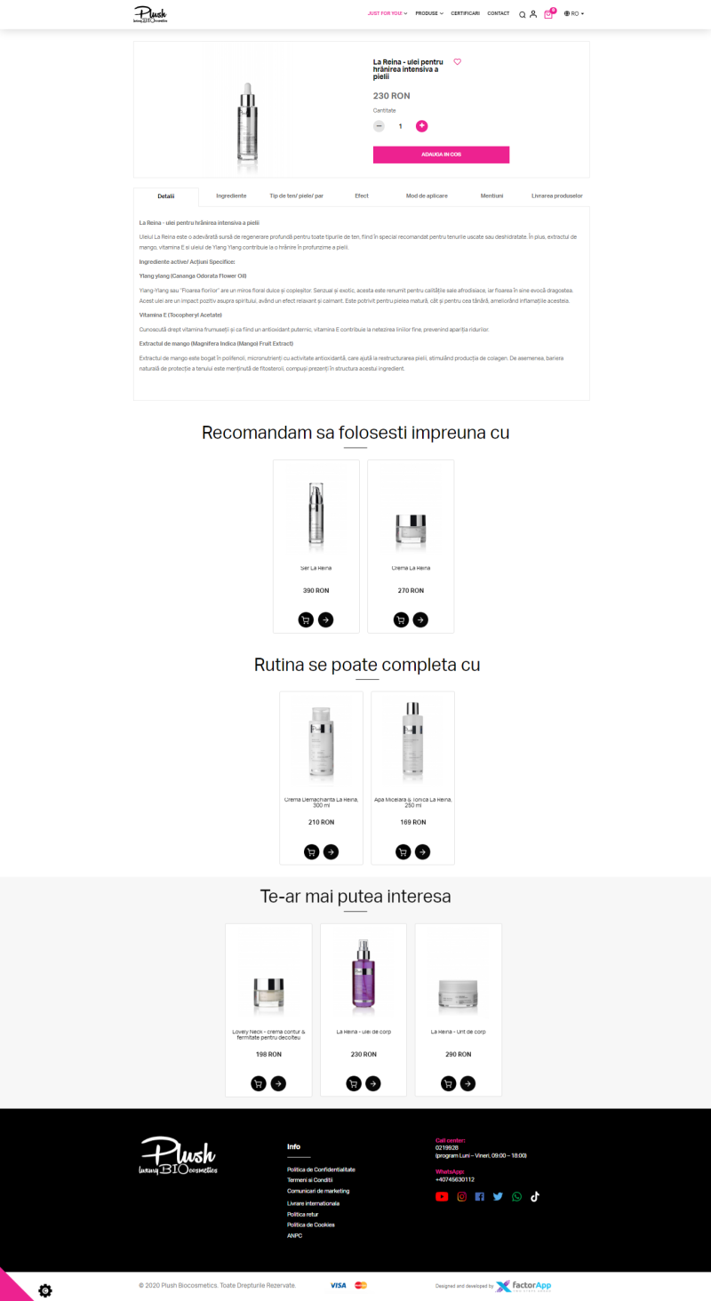 Plush Biocosmetics - Online shop for cosmetic products