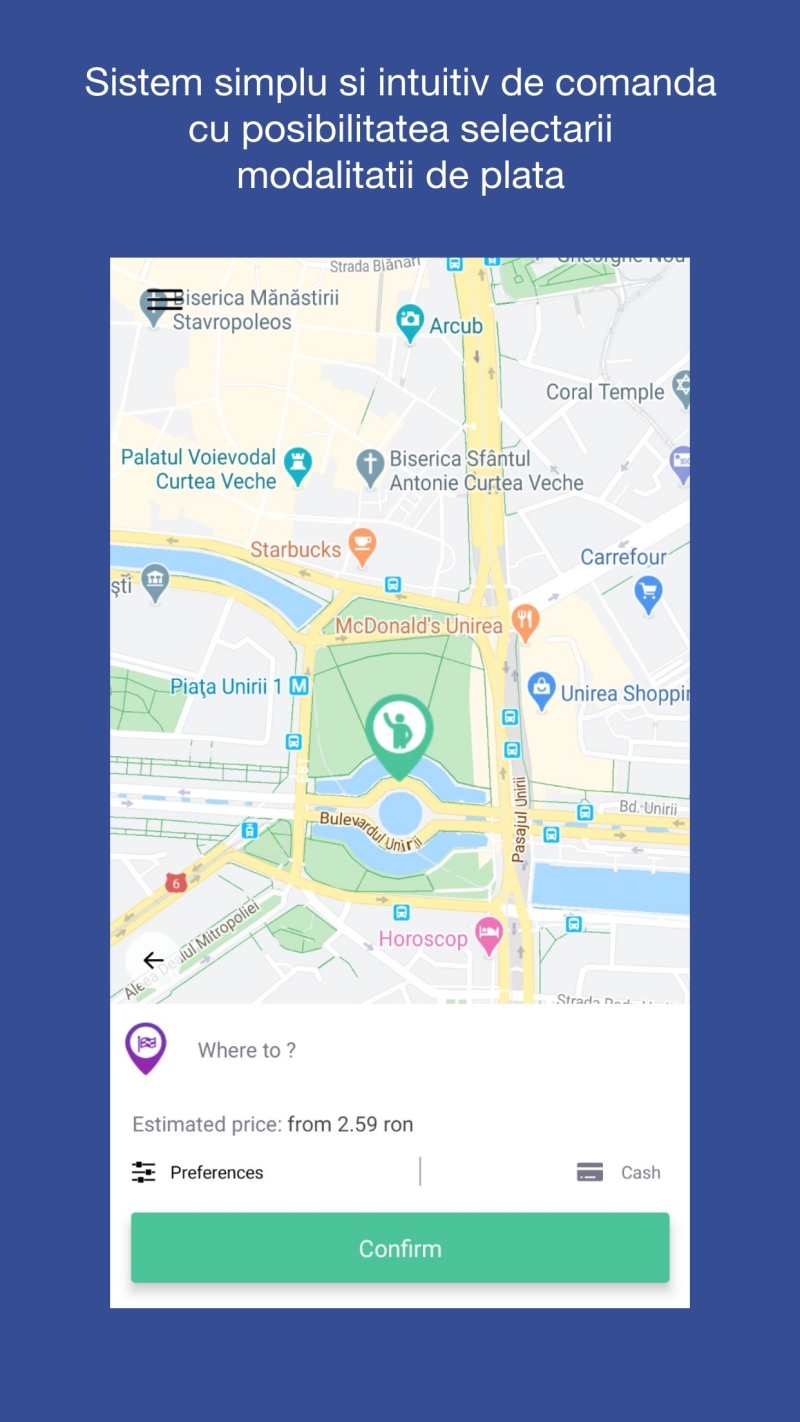 Echo Taxi - Mobile App for customer and driver taxi orders